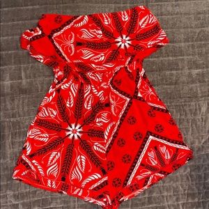 Red romper